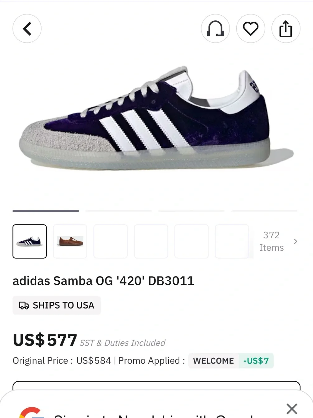 adidas Samba OG '420'